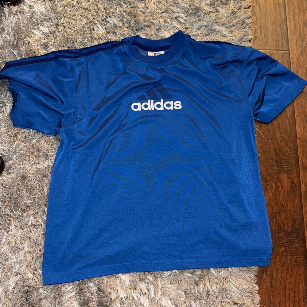 Adidas Men's Blue T-Shirt Jersey Size Large